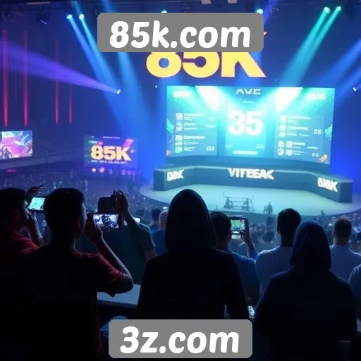 Exclusividade em eventos de jogos no 85k.com