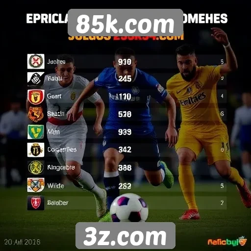 Desempenho de jogos populares no 85k.com